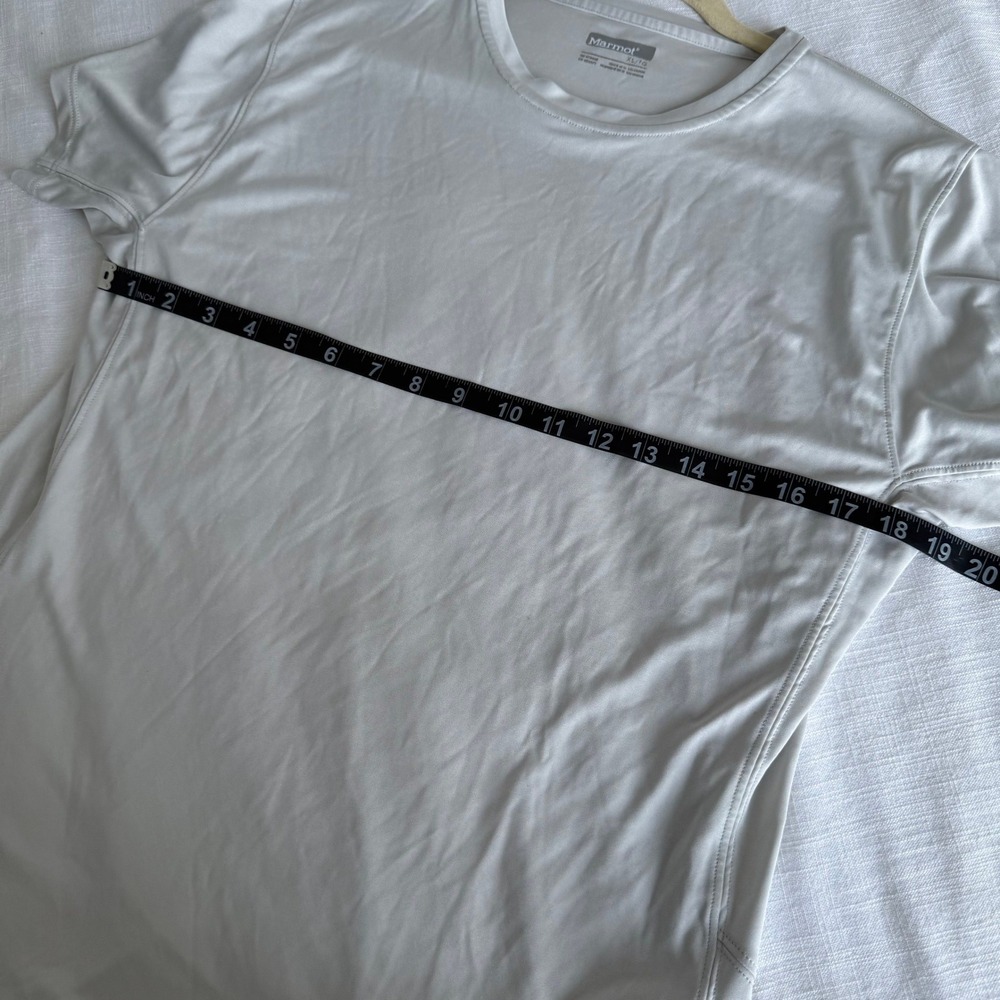Marmot Womens Light Gray Recycled Polyester Performance Short Sleeve Shirt XL - Picture 5 of 6